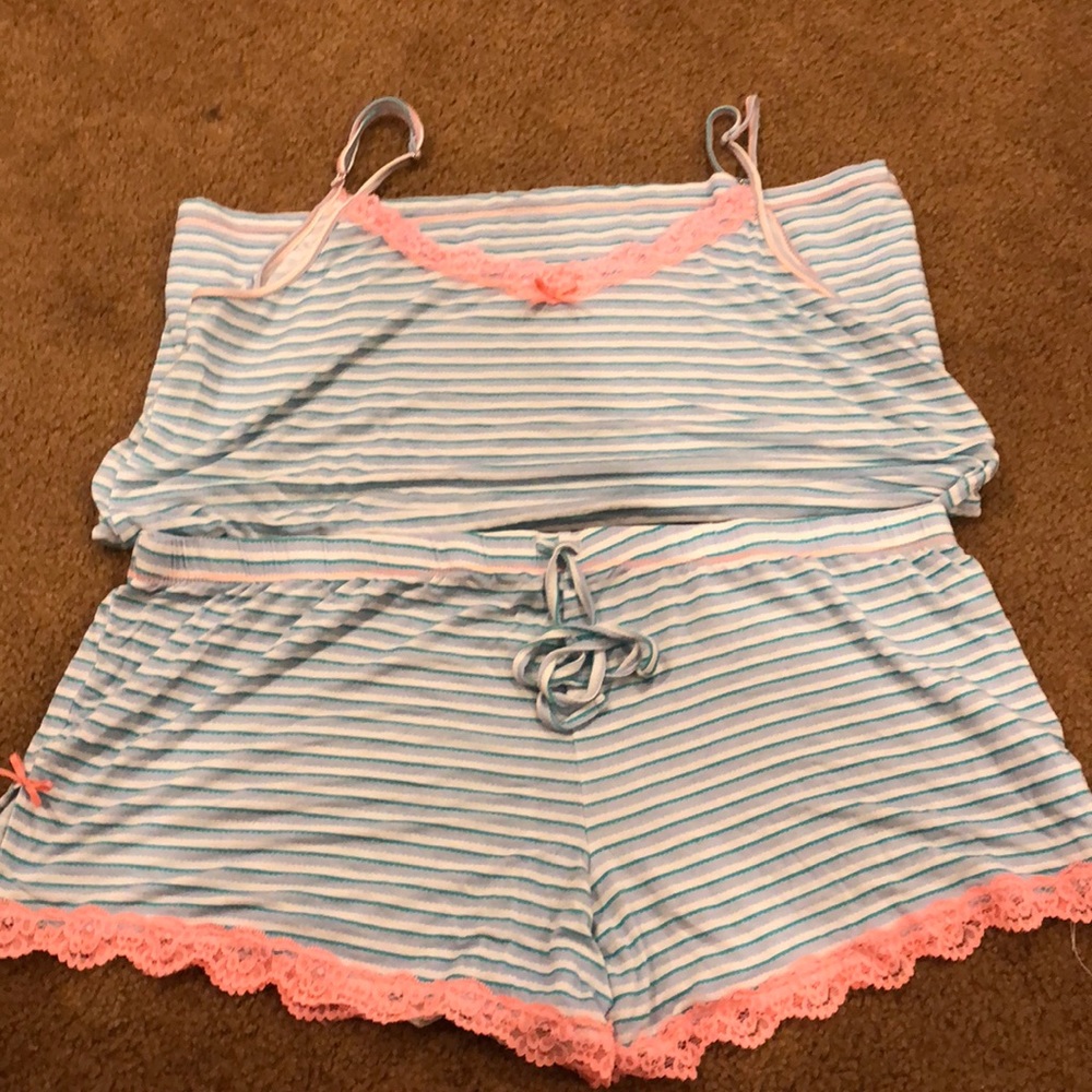 Tank top and shorts pajama set